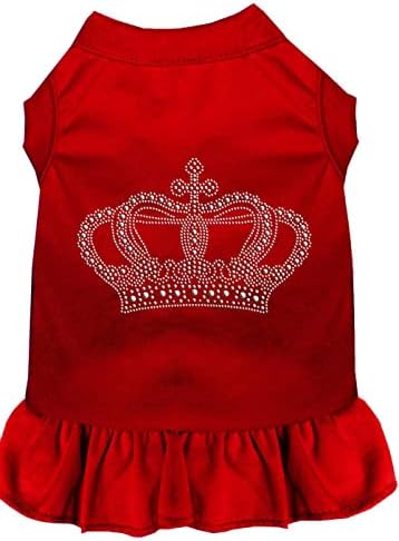 Mirage proizvodi za kućne ljubimce Rhinestone Crown haljina, XX-velika, crvena