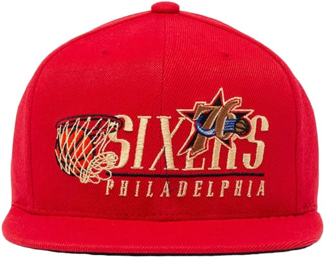 Mitchell & Ness Philadelphia 76ers odrasle muške Original Fit tvrdo drvo klasika kapa šešir Snapback Red
