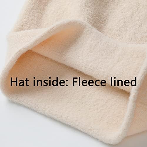 Facecozy Knit Slouchy Beanie za žene, Meki topli vuneni zimski šeširi za žene lagani šešir sa kapicama
