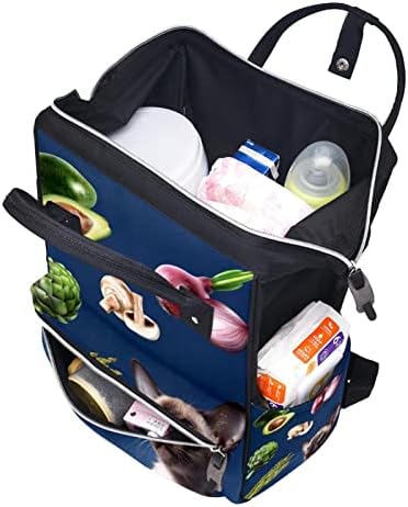 Guerotkr Travel Backpack, Bageri pelene, Backpack Pelena torba, Raznovrdnjak povrća i mačaka