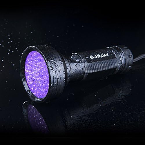 GLOSSDAY Blacklight Flashlight 68 LED UV lampa, ultraljubičasta lampa crno svjetlo profesionalni detektor urina za pse/mačke, mrlje za kućne ljubimce, lov Škorpioni