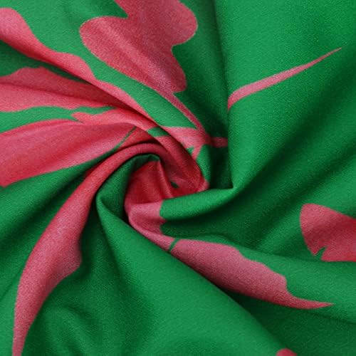 Ženska 2023 ljetna vintage cvjetna boja modna maxi haljina bez rukava bez rukava V izrez casual haljina zelena