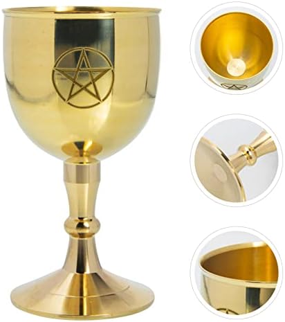 Cabilock Vintage Decor Glass naočare za piće budista nudi Kup pehar pehar Vintage Wine Cup Metal Liquor Cup pehar bakar graviranje