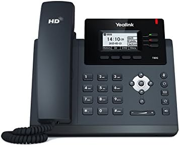 Yealink T40G IP telefon, 3 linije. 2,3-inčni grafički LCD. Gigabit Ethernet sa dva porta, 802.3 af PoE, Adapter za struju nije uključen
