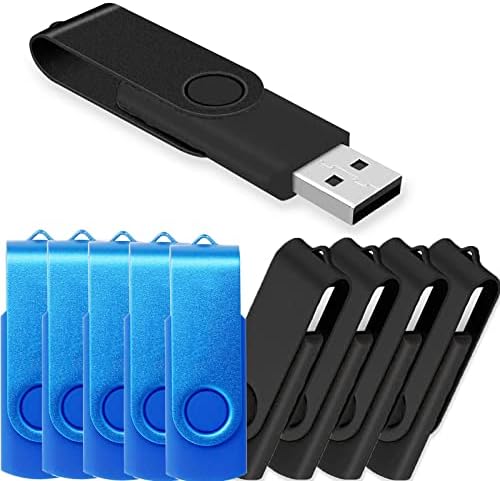 2GB USB Flash Drive 10 Pack JBOS 2 GB USB pogone Memorijski stick okretni 2G Thumb Drive Gig Stick USB2.0 Pogon za olovke za datumu,