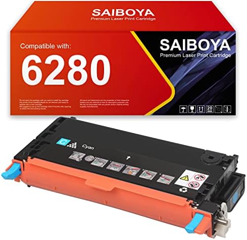 Saiboya prerađeni Phaser 6280 Magenta Toner zamjena za 106r01393 za Xerox Phaser 6280 6280DN 6280N štampače.