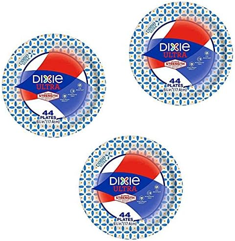 3 Set od 3 pakovanja - Dixie Ultra teški tanjiri za predjelo i desertni papir za jednokratnu upotrebu, mali tanjir 6 7/8