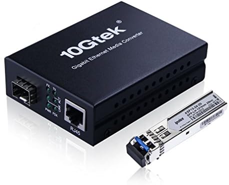 Ipolex 100ft LC-LC Single Mode Optički Patch kabl i Gigabit Ethernet Single Mode LC Fiber Media Converter - fiber to Ethernet Converter