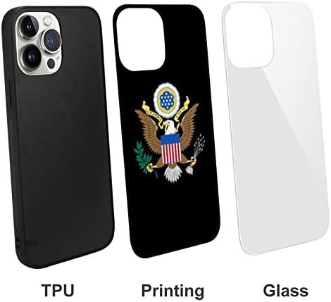 Grb Sjedinjenih Država zaštitni slučaj za mobilni telefon TPU staklo slatka futrola za telefon protiv razbijanja za iPhone 13 Pro