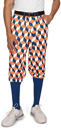 Tipsy Elves Golf Knickers za muškarce - uključivale su podudarne čarape - Atletic Fit Muške hlače sa dizajnom promjene igara