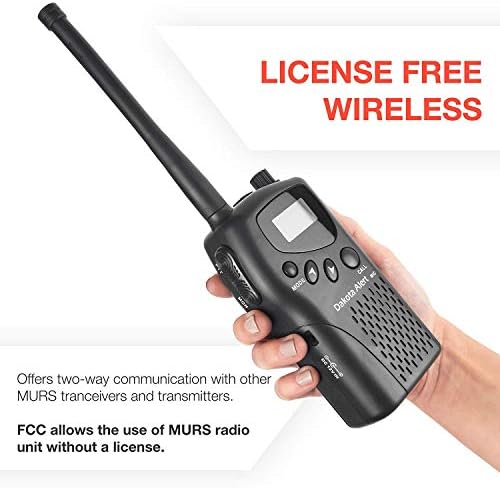 Dakota Alert Murs HT Kit - Kit za senzor pokreta - Kutija za prenošenje alata i ručni M538-HT Wireless VHF primopredajnik - Licenca