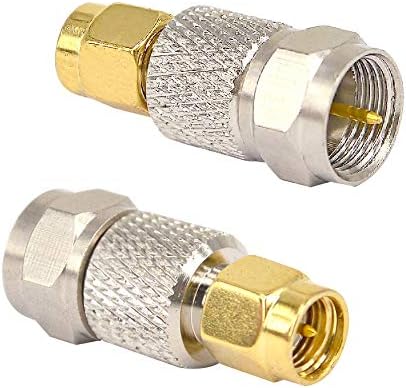 Onelinkmore antenski Adapter sma-F Adapter SMA muški na F tip muški utikač ravno RF koaksijalni Adapter konektor paket od 2