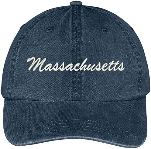 Trendy Odjeća Massachusetts State Emneided niskog profila Podesiva pamučna kapa