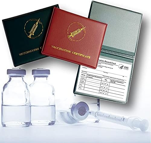 WANGROSE 5 paketa PVC vodootporni držač za meke membranske kartice PP CDC zaštitnik za vakcinaciju, 4,5 X 3,5 inča držač za snimanje vakcine imunizacije, držači znački sa jasnim id oznakama