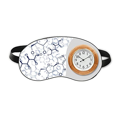 Plava Kontrolna Molekularna Struktura Sleep Eye Head Clock Travel Shade Cover