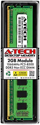 A-Tech 2GB DDR3 1066MHz PC3-8500 Desktop RAM modul | Non-ECC nebuchered DIMM 1.5V 240-PIN memorijski pamc