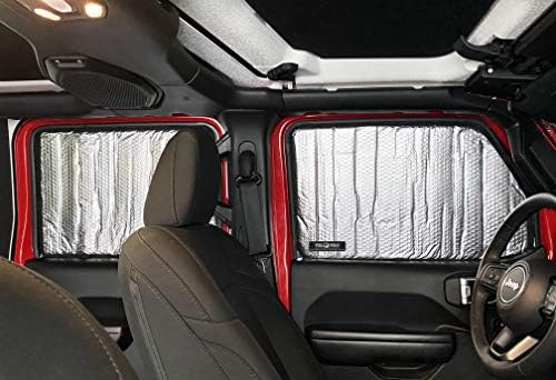 YelloPro bočni prozor Reflection Suncome Custom Custom Fit za 2018. 2019. 2020 2021 2022 2023 Jeep Wrangler, neograničen JL, Sport,