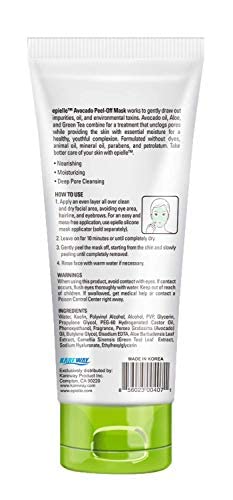 Epielle avokado Peel off maska za lice | hranjiva i hidratantna s avokadom i zelenim čajem / maska za čišćenje i uklanjanje mitesera