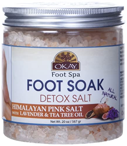 U redu Himalajska ružičasta sol stopala namočite sa & amp; ulje čajevca, lavanda, 20 unca