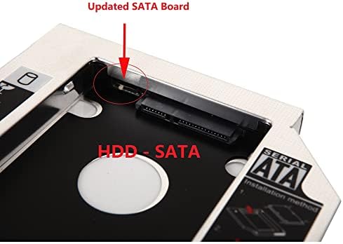 Dy-tech 2nd SATA hard disk Caddy Adapter za Lenovo IdeaPad Y471 Y480 Y530 Y560 Y650