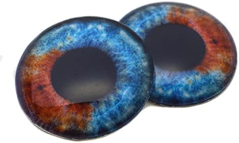Heterohromia dvostruka obojene glasove očiju - plave i smeđe veličine Kabohoni za privjesak čineći žicu zamotane nakit umjetnosti