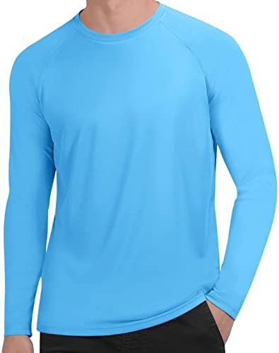 Muška atletska majica s dugim rukavima Brzo suho UPF 50+ Zaštita od sunca Pješačenje za pješačke majice za muškarce