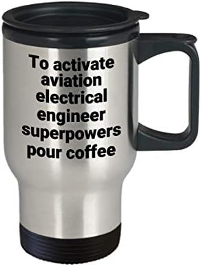 Aviation Electric Inženjer Putna krigla - Smiješna sarkastična super-termalna izolirana nehrđajući čelik