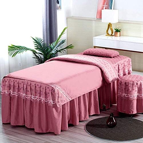 ZHUAN Setovi posteljine za masažu, set suknji za masažu od mikrovlakana 4 komada Beauty Bed Cover masažni Salon Prekrivač za krevet