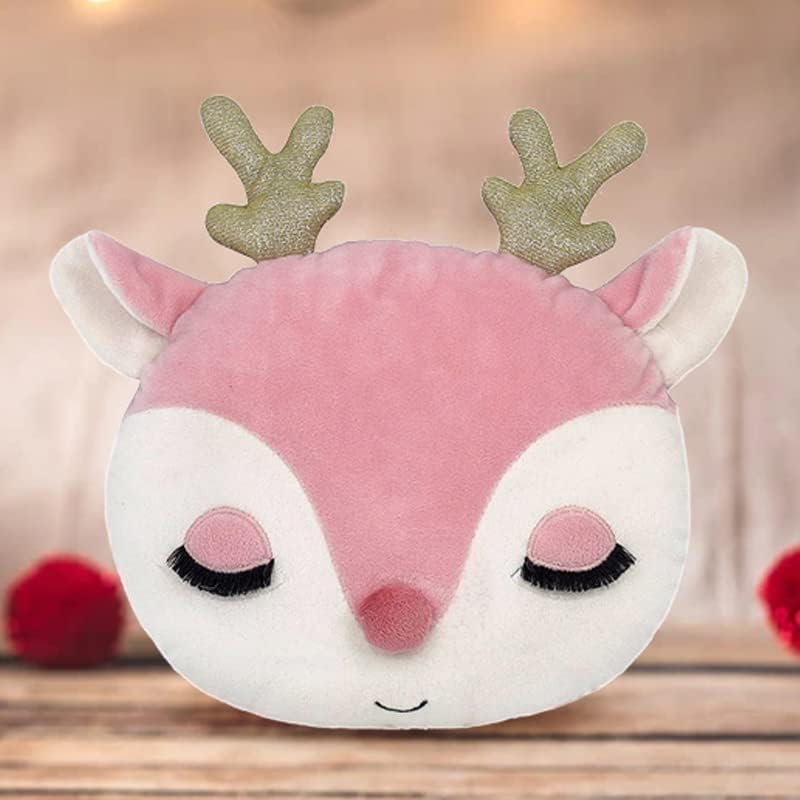 MON AMI Reindeer Accent Decor Plush Pillow, huggable Deer Shaped Pillow, pliš & dekorativni dodatak jastuk za dečiji krevet ili krevetić,