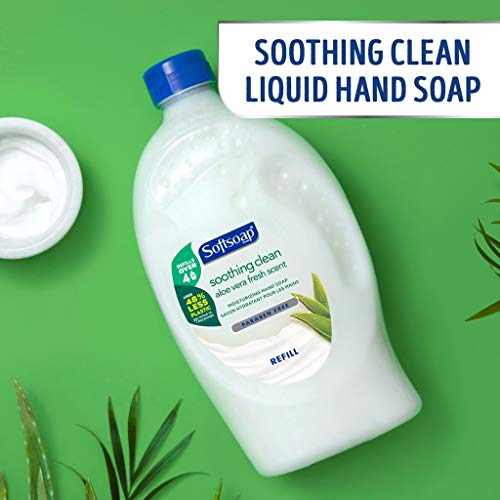 Softsoap-US05264A SOFTSOAP tečni sapun za ruke, umirujuća Aloe Vera, bočica od 50 unci, sapun za kupatilo, sapun za rasute ruke, hidratantni