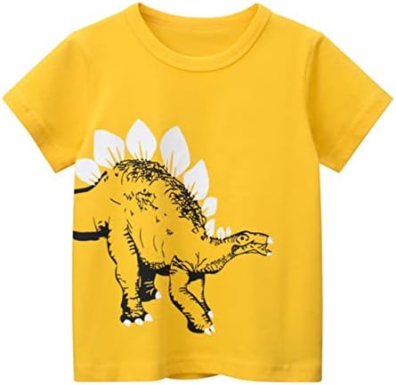 Majica za dječake Toddler Kids Baby Boys Girls Dinosaur Kratki rukav Crewneck T majice Tee Tee Odeća za majicu 5t