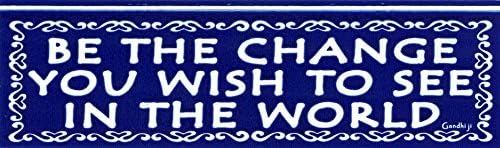 Budite promjena koju želite vidjeti u svijetu - Gandhi - 2 mini naljepnice / naljepnice