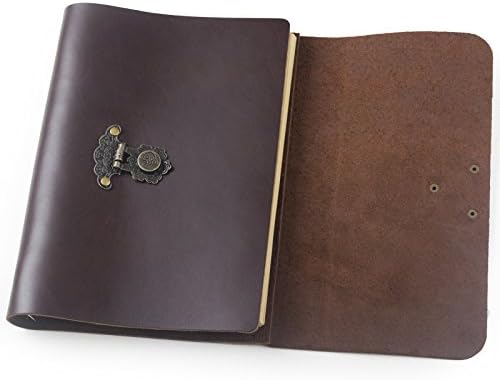ANCRAFT reflable kožna dnevnika bilježnica sa retro cvijećem vazama lov 6 prsten za vezivanje A5 obložen zanatskim papirom s poklon