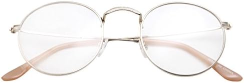 grinderPUNCH Retro okrugli naočare sa prozirnim sočivima metalni okvir