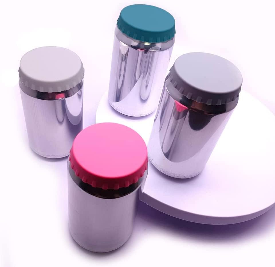 4 pakovanja silikonskog poklopca sode ili limenke za piće, poklopca koji se lako čiste i zatvarača bez prolivanja,silikonske limenke