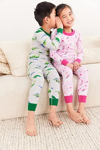 Mjesec i nazad Hanne Andersson Unisex dječji organski odmor za odmor porodični set pidžame od 2 komada, pakovanje od 2 komada