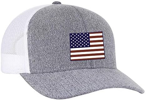 Heritage Pride sivi Vrijesak i bijela američka zastava vezeni državni šeširi ponosa