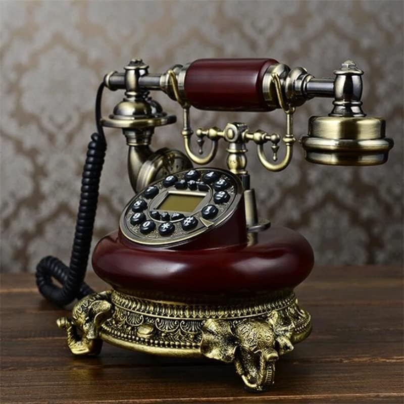 Seasd antikni fiksni telefon Početna Pozivatelj ID Pozivni telefon i imitacija Metal HAMS-BESPLATNO biranje telefona