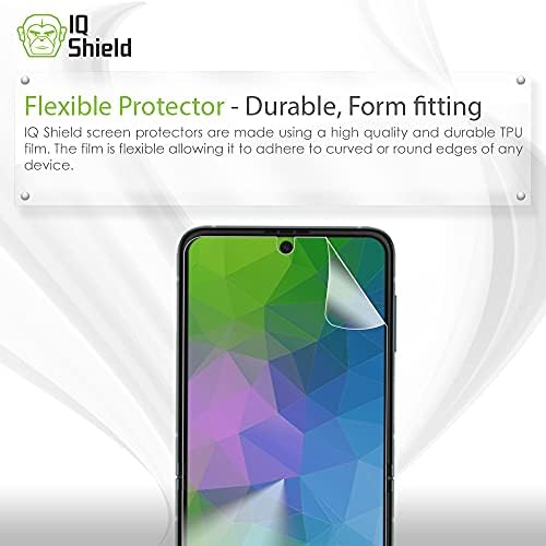 Iqshield zaštitnik ekrana kompatibilan sa Samsung Galaxy Z Flip 3 prozirnim filmom protiv mjehurića