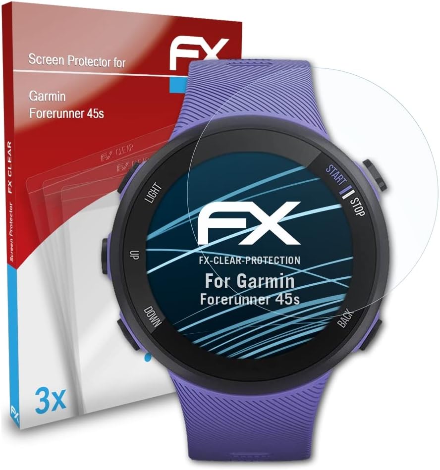 Atfolix film za zaštitu ekrana kompatibilan sa Garmin Forerunner 45s zaštitom ekrana, Ultra-Clear FX zaštitnom folijom