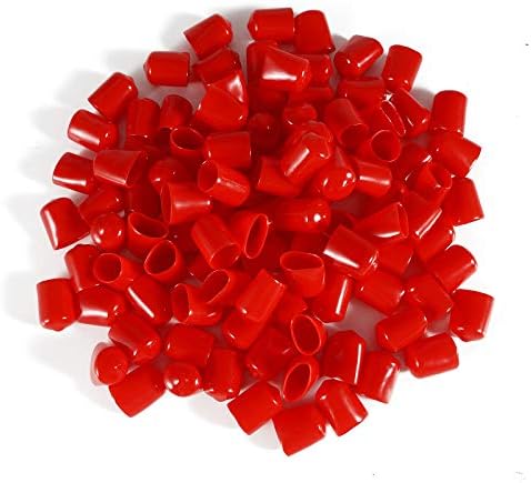 Navoj za zaštitu navoja PVC gumena Okrugla cijev za vijke poklopac poklopca ekološki crveni 48mm ID 20kom