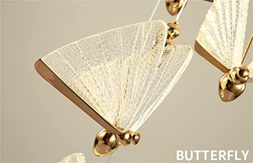 SDFGH leptir oblika lustera za dnevnu sobu duge spavaće sobe za spavaće sobe bez zatvorenih lampica