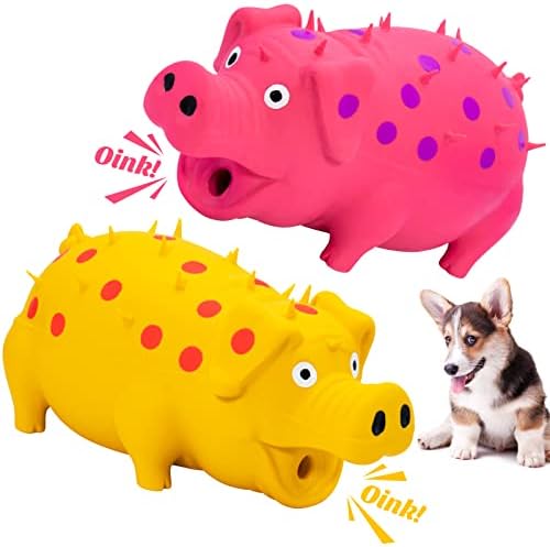2pcs svinjski igrački igračke za pse smiješne prskaju svinje igračke za pse, simpatična svinjska igračka za pse svinja koja omisli