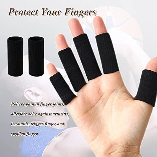 Štitnici za rukave prstiju, 10kom sportski rukavi za prste elastični nosač za palac za košarku Golf Premium rukavi za artritis savršeni