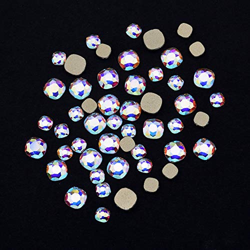 240kom popularni 12 stilovi flatback kristali Mix veličine Multi Shapes Glass Crystal AB Rhinestones za Nail Art Craft 3D dekoracije