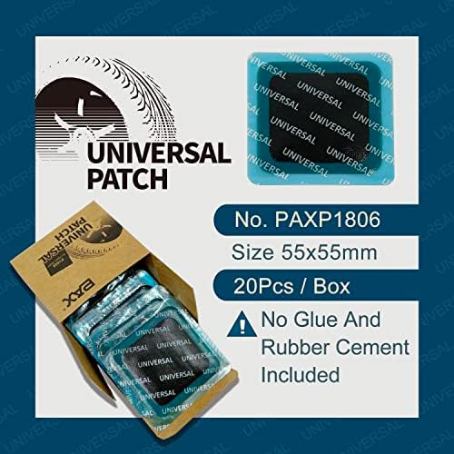 Pax 20 kom. 55x55mm Square Universal cijev i zakrpe za popravke guma, za radijalne i pristrasne gume na motociklu, automobilu, kamionima,