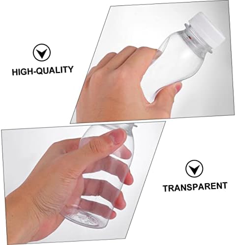 Upkoch 36 kom pijan boca minifridge Clear Container Glass Baby boce za piće za piće za ponovnu upotrebu boce s poklopcem Mini boce