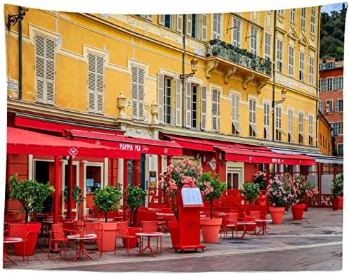 Loccor tkanina 10x8ft Street Cafe fotografija pozadina francuski Stari Grad Streetscape pozadina Evropska Travel tema Rođendanska